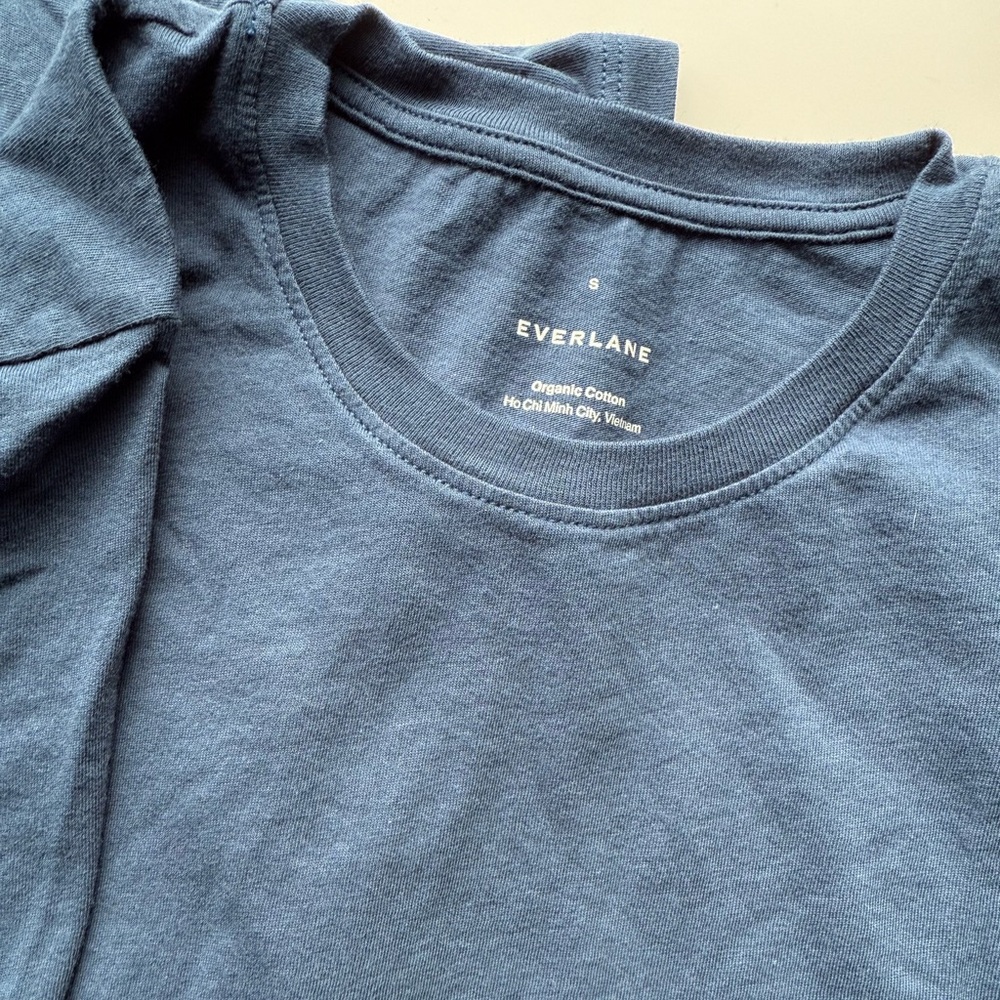 Everlane Organic Cotton Tee - Atlantic - discontinued